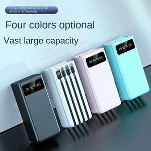 Sạc dự phòng mini 30000mAh, công suất 15W, đầu ra bốn dây, pin dự phòng 20000mAh, cổng sạc Micro USB, trạm sạc - Product Image 6