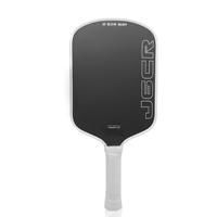 Raquette de pickleball allongée J6cr Blue Crystal 16 mm avec technologie Dynamic PowerFlex, noyau en mousse et couche de surface CFC pour un point de frappe optimal en entraînement