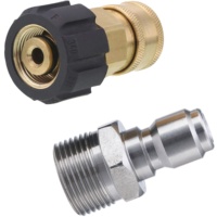 Adaptateur pour nettoyeur haute pression 5000 Psi, ensemble de raccords rapides 3/8 pouce, raccord métrique M22 14 mm vers M22