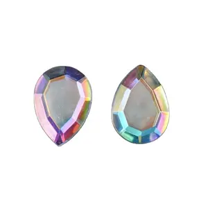 最佳销售珠光水晶ab各种形状和尺寸树脂水钻平背diy装饰
