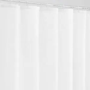 Cheap price Eco-friendly plain polyester anti mildew shower liner
