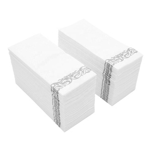 Essuie-mains jetables et serviettes de salle de bain décoratives, feuille d'or, lin au toucher, <span class=keywords><strong>serviette</strong></span> posée à l'air - Product Image 4