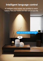 Projecteur intelligent sans fil Tuya Smart Life Zigbee avec variateur d'intensité, réglage de la température de couleur de 2700K à 3600K