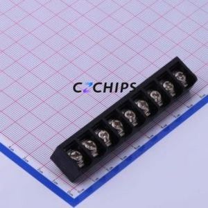 DBT50-9.5-9P-BK-P Barrier Terminal Block Through hole Component (THT),P=9.5mm Connector Three Sides 9.5mm 1x9P Straight Pin - Product Image 1