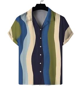 Camisa de vestir de poliéster con estampado informal de verano 2025 para hombre, estilo de negocios, talla XL, logotipo personalizado, impresión Digital para jóvenes - Product Image 4
