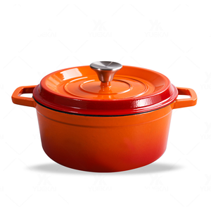 <span class=keywords><strong>Cocotte</strong></span> <span class=keywords><strong>ronde</strong></span> <span class=keywords><strong>en</strong></span> <span class=keywords><strong>fonte</strong></span> émaillée avec bouton <span class=keywords><strong>en</strong></span> acier inoxydable et couvercle <span class=keywords><strong>en</strong></span> <span class=keywords><strong>fonte</strong></span> émaillée - Product Image 5