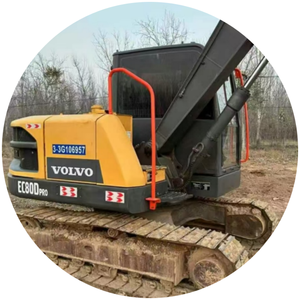 Mini-excavatrice <span class=keywords><strong>Volvo</strong></span> 80 EC80 8 tonnes d'occasion certifiée CE, haute qualité, prix abordable, avec moteur, boîte de vitesses, pompe et godet de 0,34 m. - Product Image 1