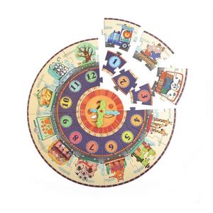 Mdieer MD3020 25 pièces gros <span class=keywords><strong>jeux</strong></span> <span class=keywords><strong>de</strong></span> puzzle papier puzzle horloge numérique Cognition mon voyage dans le temps <span class=keywords><strong>pour</strong></span> enfants enfants - Product Image 3