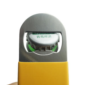 Ouvre-bouteille manuel en acier inoxydable de forme rectangulaire, couleur personnalisée, respectueux de l'environnement, impression sérigraphique, 18x4cm - Product Image 4