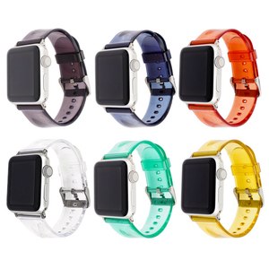 <span class=keywords><strong>Correa</strong></span> Transparente de PVC para Reloj Inteligente, Compatible con <span class=keywords><strong>Apple</strong></span> <span class=keywords><strong>Watch</strong></span> Series 8/7/6/5/4/3/2/1 - Product Image 3