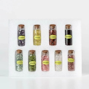Venta al por mayor botella <span class=keywords><strong>de</strong></span> deriva <span class=keywords><strong>de</strong></span> grava <span class=keywords><strong>de</strong></span> cristal natural gema botella <span class=keywords><strong>de</strong></span> los deseos <span class=keywords><strong>mina</strong></span> marca regalos para niños - Product Image 3