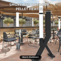 Chauffage extérieur moderne aux granulés d'acier Poêle fusée Poêle de patio grossiste pour le camping