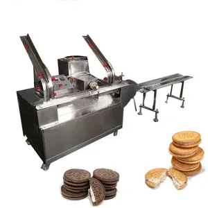 Máquina de fazer biscoitos creme sanduíche máquina de fazer biscoitos sanduíche máquina automática de sanduíche wafer