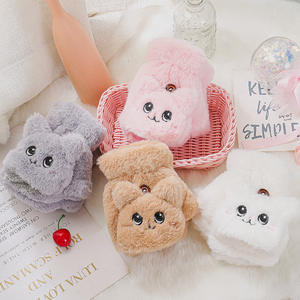 Automne et hiver mignon dessin animé en peluche épais gants étudiant écriture Flip gants - Product Image 2