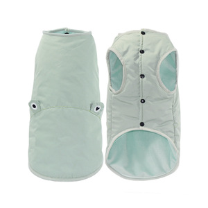 Chaleco de algodón para perros, color verde, impermeable, con forro polar, para Corgi, Teddy, Bulldog Francés, ropa para mascotas - Product Image 4