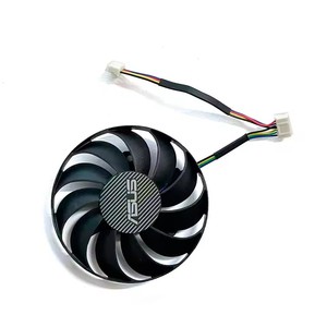 RX5700XT 5600XT 7Pin T129215SU T128010SU สำหรับ <span class=keywords><strong>Asus</strong></span> Radeon <span class=keywords><strong>RX</strong></span> <span class=keywords><strong>5600</strong></span> 5700 <span class=keywords><strong>XT</strong></span> TUF X3 EVO กราฟิกการ์ด OC พัดลมระบายความร้อน - Product Image 3