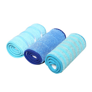 Custom Made Adhesive <b>Mop</b> Replacement Cloths Rectangular Fiber Multipurpose Floor Cleaning Cloth DZTBB - Product Image 2