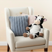 Peluche personnalisée 2026 : Vache lestée en peluche, design de poupée