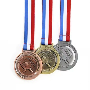 Diseño y Personalización Gratuitos de Medallas Deportivas de Metal con Grabado 3D en Oro, Plata y Bronce, Artesanía en Metal - Product Image 2