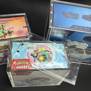 Hot bán Acrylic etb hộp cho Pokemon Trong Suốt Tăng cường hiển thị trường hợp bảo vệ với nắp từ - Product Image 3