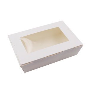 Usa e getta da asporto fuori insalata cibo scatola di imballaggio scatole di cartone con finestra togliere contenitore - Product Image 5