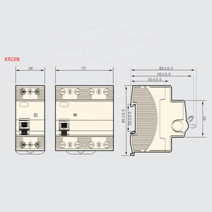 Dispositivos de corriente residual al por mayor 240V 415V RCD Disyuntor 16A 25A 40A 63A AC / A Tipo 6kA 30mA 100mA Disyuntor RCD - Product Image 6