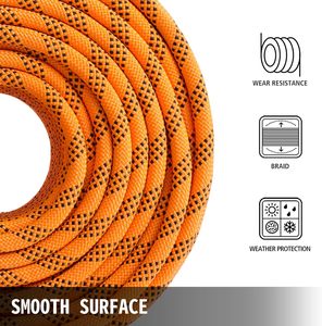 <span class=keywords><strong>Corde</strong></span> de tirage en polyester et nylon double tressé de 1/2 pouce x 200 pieds, 880 lb, robuste, pour l'arboriculture, le travail sur les arbres, la marine et l'extérieur - Product Image 2