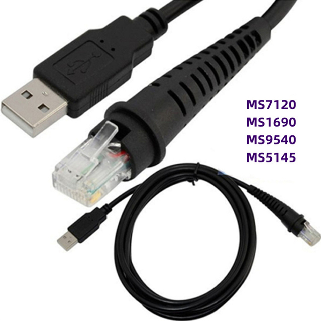 USB Cable Barcode Scanner MS7120 MS1690 MS5145 MS9540 Scanning Gun USB Data Cable