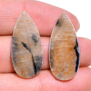 เพชรอัญมณีทรงหลวมทรงลูกแพร์เรียบเนียนทำด้วยมือสุดพิเศษสำหรับทำสร้อยข้อมืออัญมณี - Product Image 2