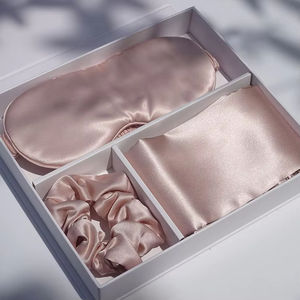 Custom all'ingrosso 19 22 25 Momme 6A 100% <span class=keywords><strong>federa</strong></span> di <span class=keywords><strong>seta</strong></span> di gelso Set con maschera per gli occhi oversize Scrunchie pura <span class=keywords><strong>federa</strong></span> di <span class=keywords><strong>seta</strong></span> - Product Image 3