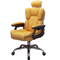 Chaise de bureau moderne pivotante pour jeu de course Appui-tête réglable Repose-pieds Pro Gaming Boss Chaise confortable CEO Sillas en cuir