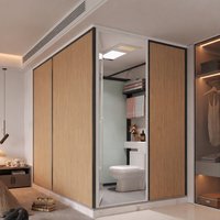 Module de salle de bain préfabriqué sur mesure avec séparation humide/sèche intégrée pour maison d'hôtes et appartement