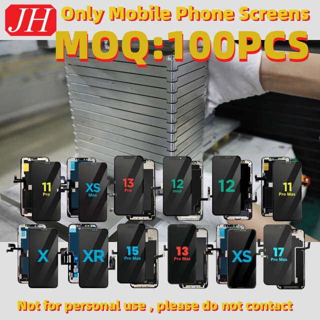 JH OEM Wholesale FHD LCD Touch Screen Assembly for iPhone 12 13 14 15 16 Plus Replacement Display Mobile Phone Wholesale