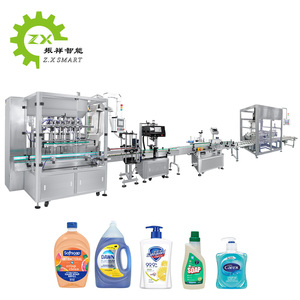 ZXSMART Automatic 6 Nozzle 70BPM Filling Accuracy &plusmn;1% Detergent <strong>Liquid</strong> Bottles Filling <strong>Machine</strong> Line for Shampoo Soap Lotion - Product Image 1