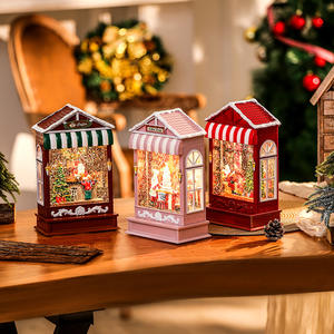 โคมไฟคริสต์มาสทรงลูกโลกหิมะหมุนได้ พร้อมไฟ LED รูปซานต้าในโรงงาน  มี<span class=keywords><strong>เพลง</strong></span> 8 <span class=keywords><strong>เพลง</strong></span> - Product Image 5