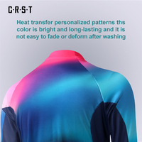 Maillot de cyclisme d'été personnalisé pour hommes, anti-UV, séchage rapide, respirant, léger, manches longues, pour cyclistes