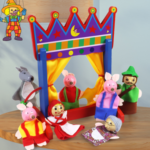 Montessori Neuheit Plüsch <span class=keywords><strong>Finger</strong></span> <span class=keywords><strong>Puppet</strong></span> Story Mini Gefüllte Lustige Kleine Lernspiel zeug für Kinder Kleinkind Jungen & Mädchen - Product Image 3