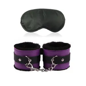 Exotic Accessories of Leather Handcuffs Bondage Rope Anklets Blindfold Eye Mask for Men Women Fetish Bdsm Adults Games Sex Toys