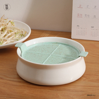 Plateaux de germination en céramique et terre cuite, plateaux de pépinière écologiques et portables pour la culture de semis et de micro-légumes
