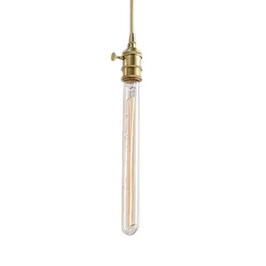 Трубчатые лампы накаливания T30 E27 E14 лампы Эдисона T300 винтажная промышленная лампа E26 E12 Базовая лампа