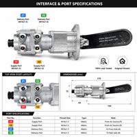 Nouvelle vanne de frein à pied OEM 235434550 de haute qualité pour bus King Long, pièces de système de freinage pneumatique pour véhicules utilitaires lourds