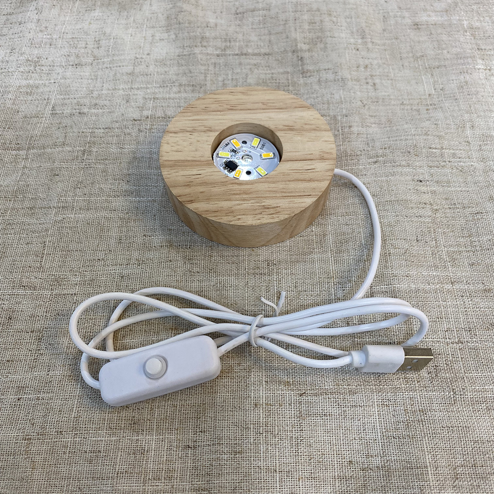 Rotondo - Caldo - 8 cm - Colore legno naturale