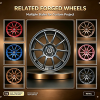 Jantes en alliage forgées par flux 15x7J ET 38 Lug 4 4x100 pour Toyota Vios Yaris Honda Fit City Kia K2 – En stock