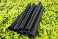 Direct Factory Custom 3K Twill Matte Carbon Fiber Buis Lichtgewicht voor Fruitpluk Telescopische Paal Tuingereedschap Onderdelen