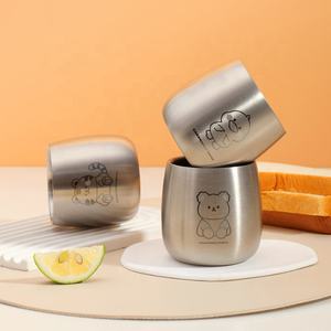 कार्टून स्टेनलेस स्टील बच्चे मग अनब्रेकेबल बच्चों के लिए डबल दीवार अछूता टंबलर - Product Image 2