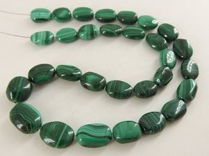 Malaquita Verde, Forma Ovalada Lisa, Pepitas de Malaquita para Joyería, Suministros al por Mayor, Nueva Llegada, 12 Pulgadas, 5-10 mm de Largo, Aprox. - Product Image 5