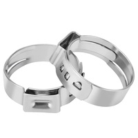 Mini colliers de serrage SS304 collier de serrage à oreille unique réglable pour collier de serrage à dégagement rapide de Tube Pex