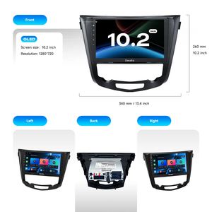Dasaita Car Audio Multimedia Android13 Radio Stereo Car Screen <span class=keywords><strong>Navigation</strong></span> Head Unit pour <span class=keywords><strong>Nissan</strong></span> X-Trail <span class=keywords><strong>Qashqai</strong></span> Rogue 2014-2020 - Product Image 5