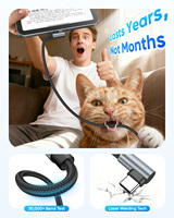 Cables de carga rápida USB C SUNGUY de 60W, cable de datos USB, cable de carga para el mercado de la UE