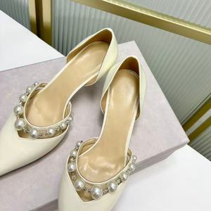 Zapatos de Tacón Alto con Correa en el Tobillo, Elegantes y Transpirables, para Novia, Color Blanco, Punta en Pico, Cómodos para Mujer, para Boda, Verano - Product Image 2